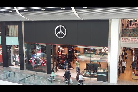 westfield stratford mercedes fascia